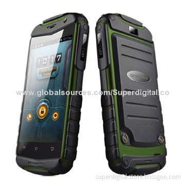 3.5" Tri-proof Smartphones, IPS LCD, MT6572W Dual-core with Wi-Fi/Bluetooth/GPS/3G/NFC (Optional)